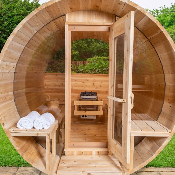Dundalk Leisure Canadian Timber Tranquility MP CTC2345MP Outdoor Barrel Sauna