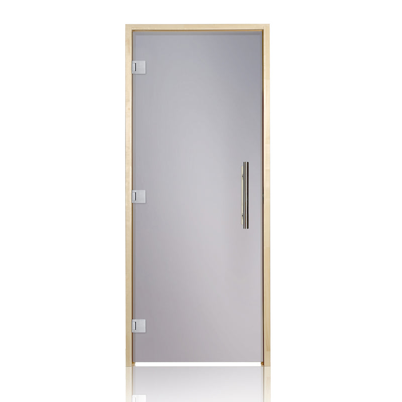 Prosaunas Aspen, Prehung Tinted ADA Glass Sauna Door 36x81 (Left 3 Silver Hinges)