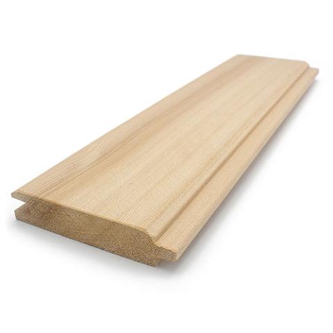 Prosaunas Sauna Wood, Vertical Grain, Clear Grade A+ Cedar 1"x4" V-Gap Wall Cladding