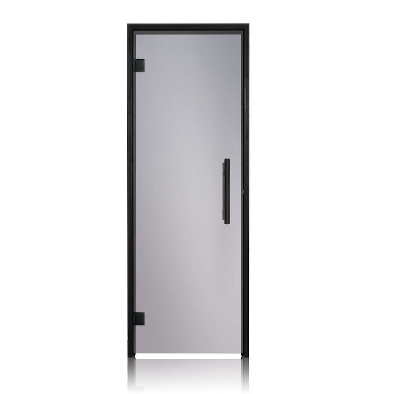 Prosaunas Black Alder, Prehung Tinted Glass Sauna Door 24x81 (Left Black Hinges)