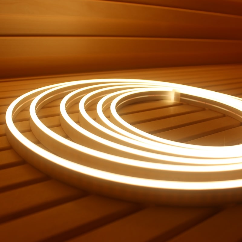 Prosaunas Universal Sauna Light Kit, Flexible LED Strip White Light - 16FT