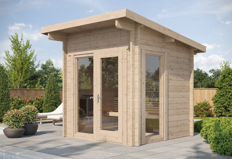 SaunaLife G4 Outdoor Cabin Sauna | 6 Person