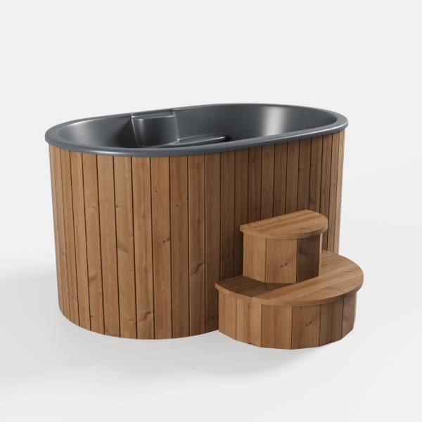 SaunaLife S2N 2-Person Cold/Hot Immersion Tub, Natural