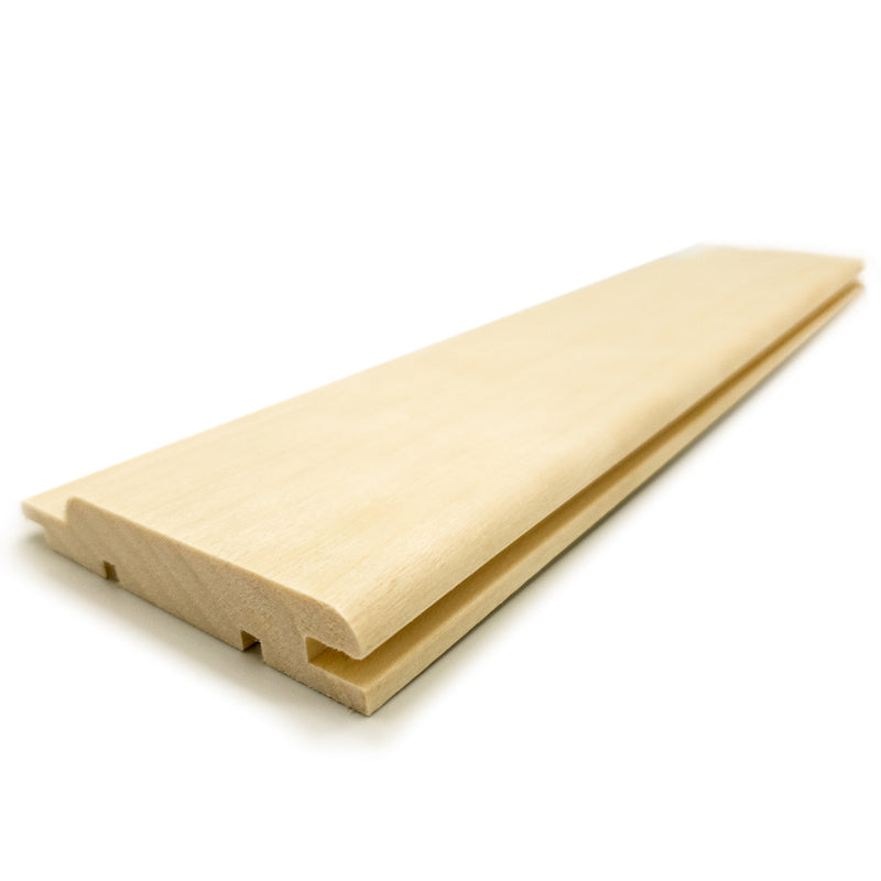 Prosaunas Sauna Wood, Aspen Medium Gap Wall Cladding, 1"x4" | WOOD658